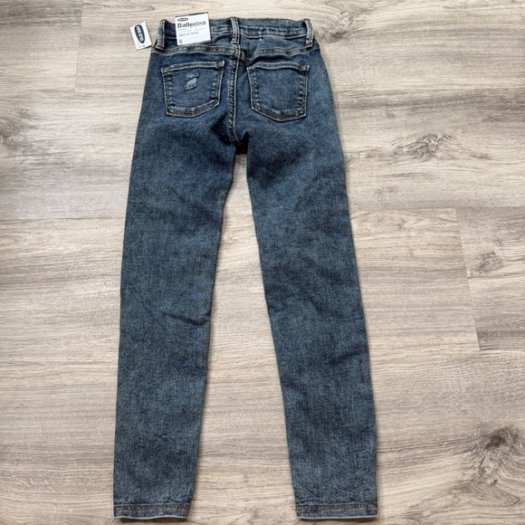 Old Navy Girls Ballerina Jeggings Blue Denim Jeans Built-In Tough Size‎ 6 - Picture 3 of 5
